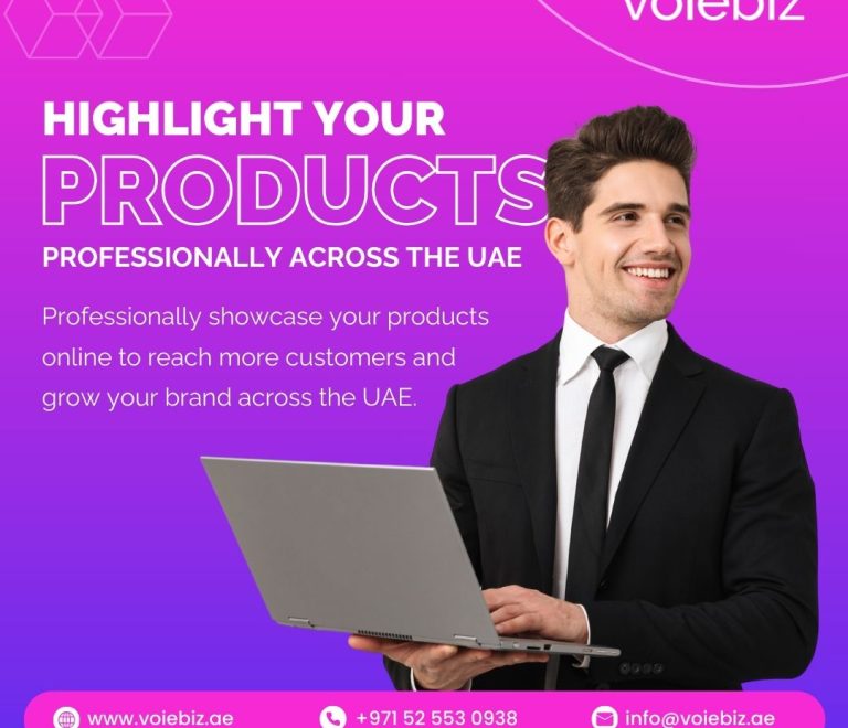 Professional Web Design to Showcase Products in The UAE