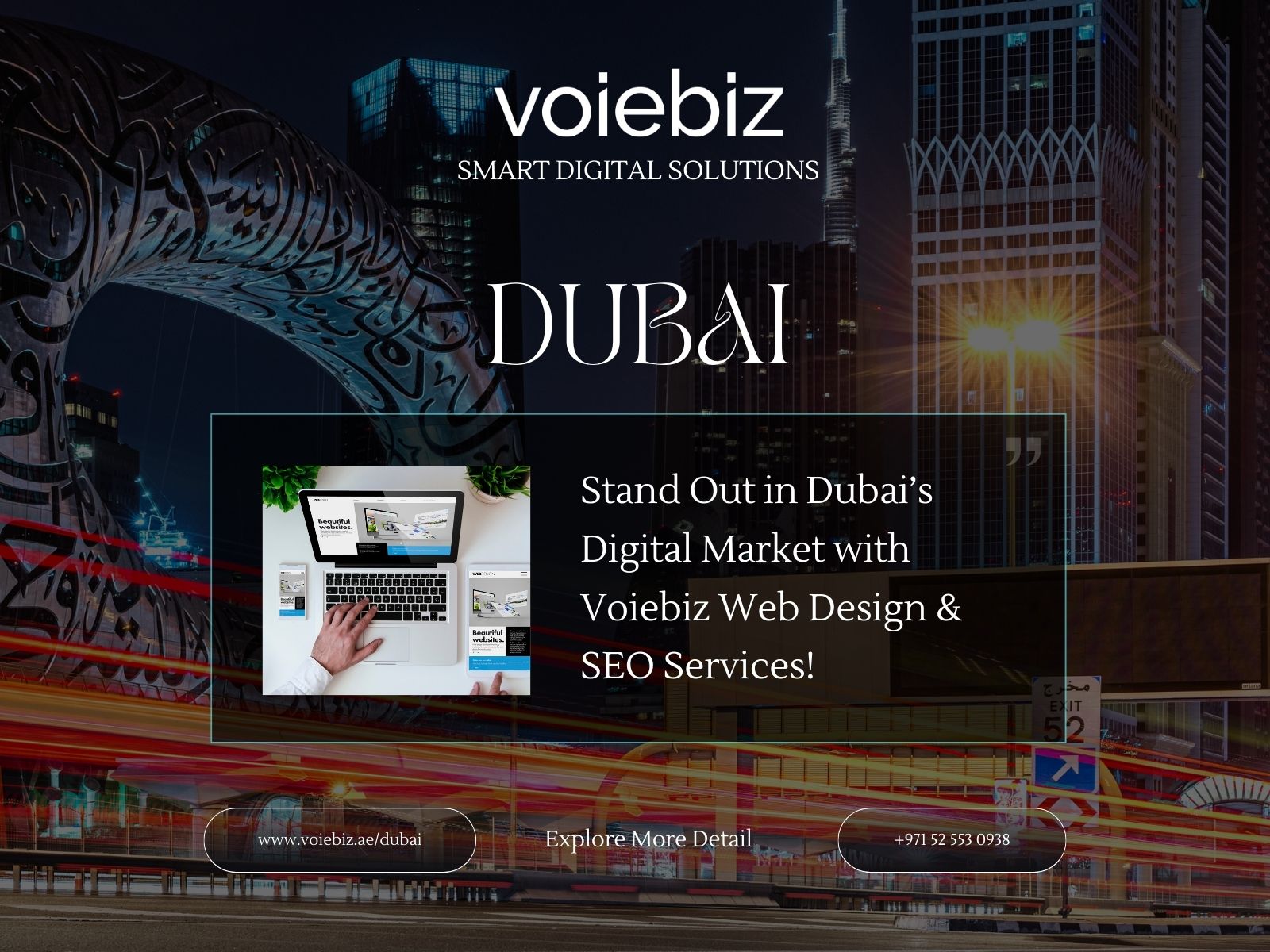 Dubai Digital Market with Voiebiz Web Design & SEO Services