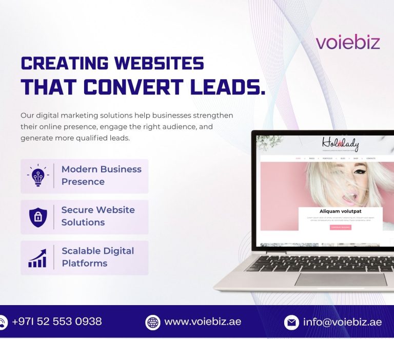Creating Websites That Convert Leads in Sharjah with VOIEBIZ.